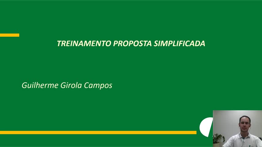 Treinamento: Proposta Simplificada